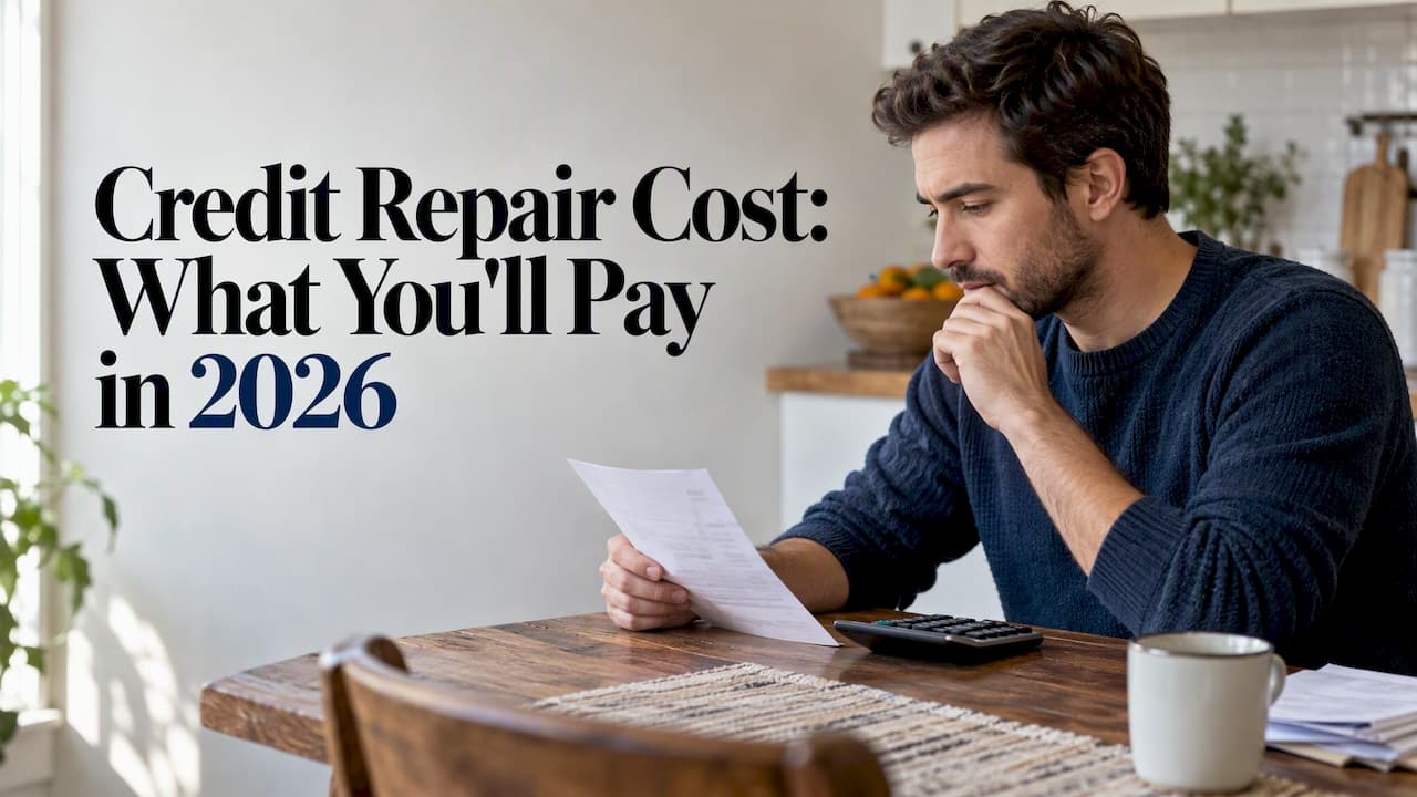 Credit Repair Cost: What You'll Pay in 2026